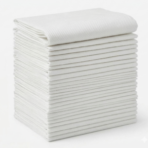 HDS White Embossed Disposable Towels 50 Pack 40CM x 80CM