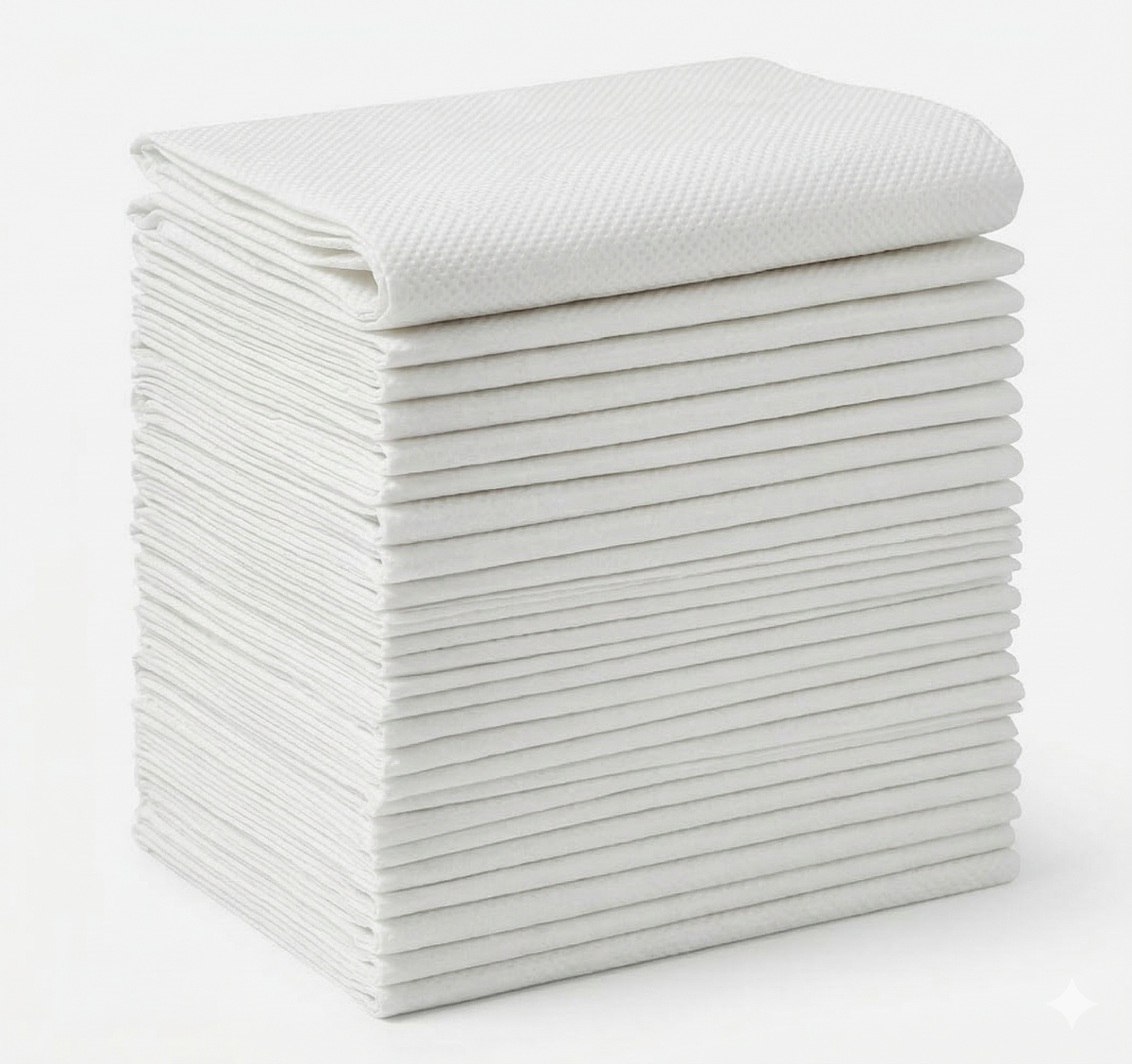 HDS White Embossed Disposable Towels 50 Pack 40CM x 80CM