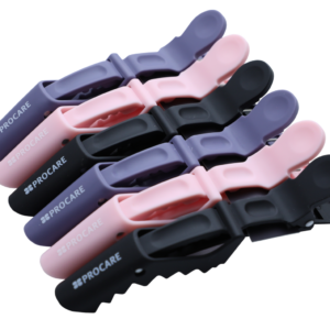 Procare Premium Gator Clip x 6 Grey/Pink/Black