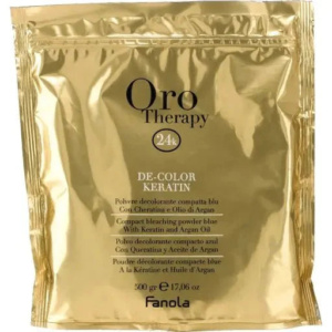 Fanola Oro Therapy De-Color Keratin Blue Bleaching Powder - 500g