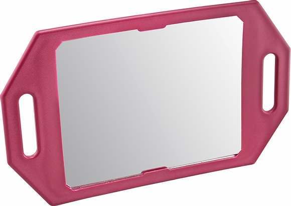 Kodo Two Handed Mirror - Burgundy
