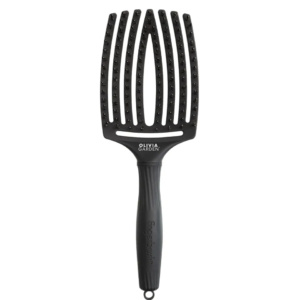Olivia Garden - Fingerbrush Care - Iconic - Boar & Nylon - Full Black - Large