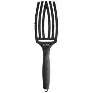 Olivia Garden - Fingerbrush Care - Iconic - Double Bristles - Black - Medium