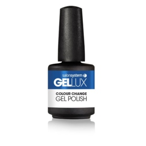 Salon System Gellux Summer Collection Colour Change Blue & White Gel Polish