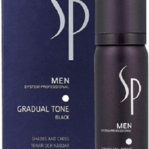 Wella System Professional Men Gradual Tone Pigment Black Mousse 60ml + 30ml