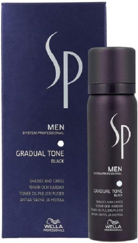 Wella System Professional Men Gradual Tone Pigment Black Mousse 60ml + 30ml